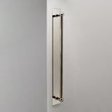 Harper Single Pull Handle with Plate 500mm - Polished Nickel