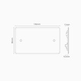 2G Blank Plate - Clear White