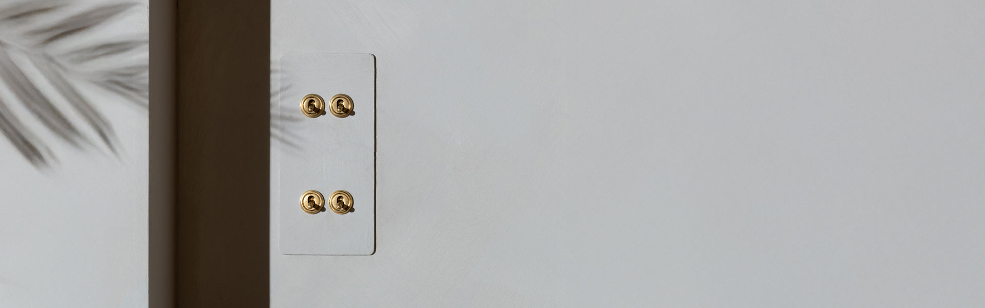 Paintable antique brass switches & sockets