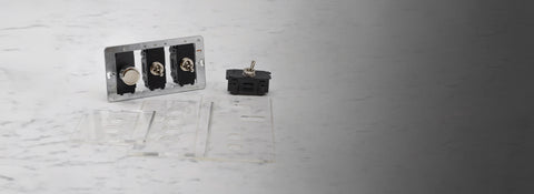 Custom Switches & Sockets - Polished Nickel